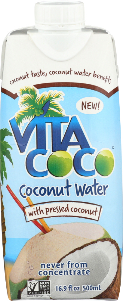 Vita Coco Pressed The Original Coconut Water 16.9 Fl Oz Carton
