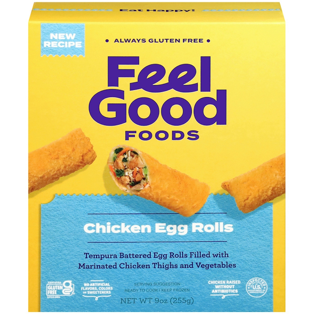 Feel Good Foods Gluten Free Chicken & Vegetable Egg Rolls, 9 Oz