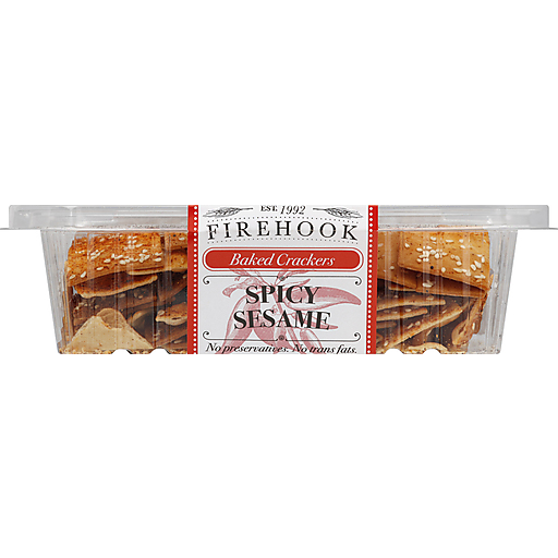 Firehook Crackers, Baked, Spicy Sesame 7 Oz