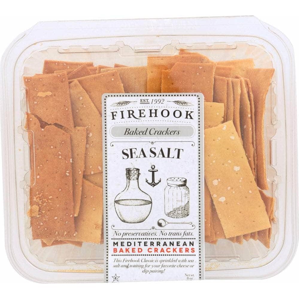 Firehook Baked Crackers, Organic, Sea Salt, Mediterranean 8 Oz