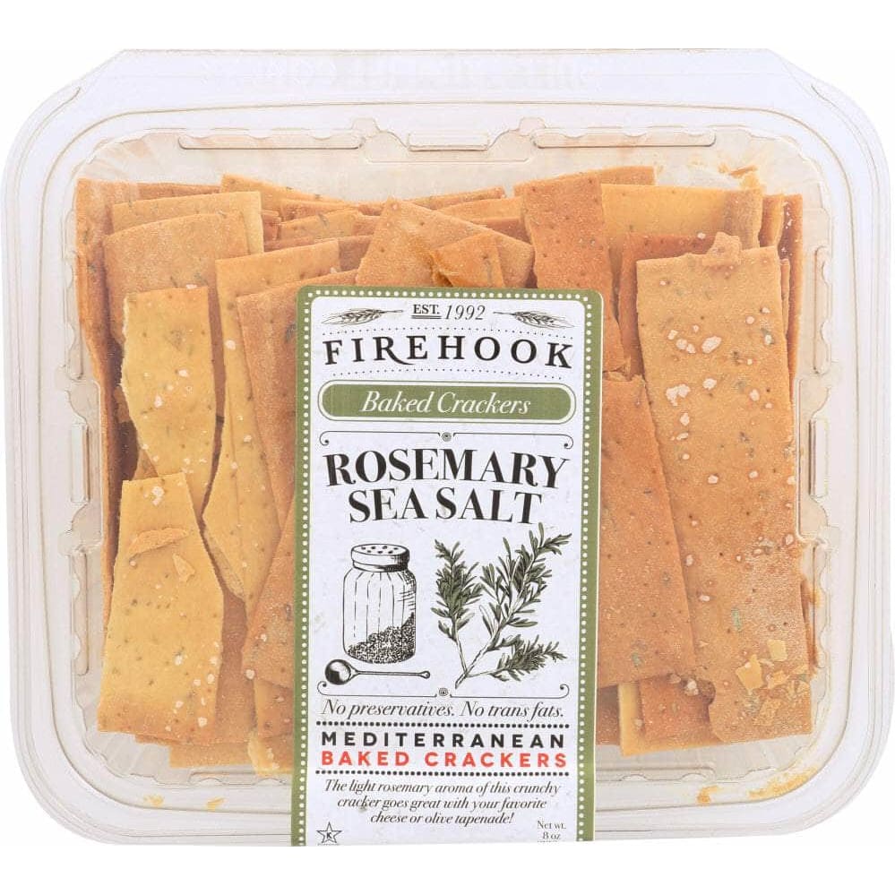 Firehook Organic Rosemary Sea Salt Artisan Baked Crackers 8 Oz
