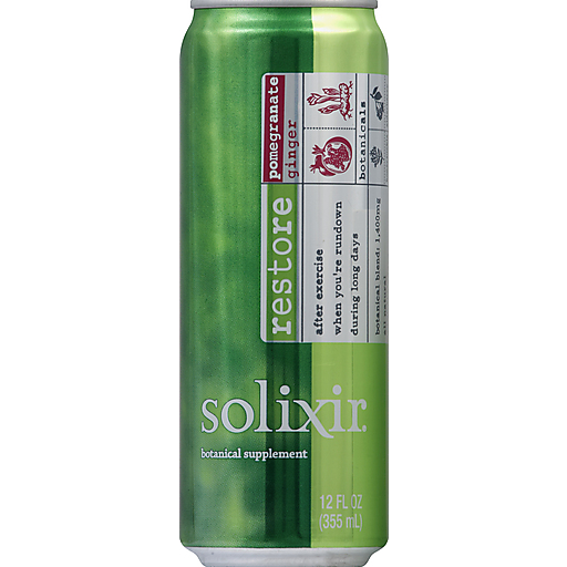 Solixir Botanical Supplement, Restore, Pomegranate Ginger 12 Oz