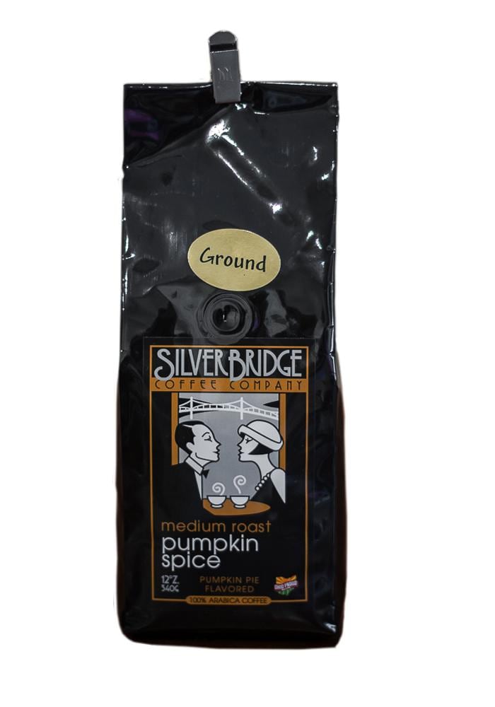 Silver Bridge Coffee, 100% Arabica, Whole Bean, Medium Roast, Sticky Bun, Caramel & Cinnamon
