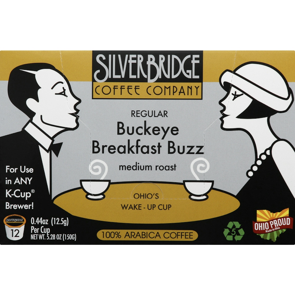 Silver Bridge Coffee, Medium Roast, Buckeye Breakfast Buzz