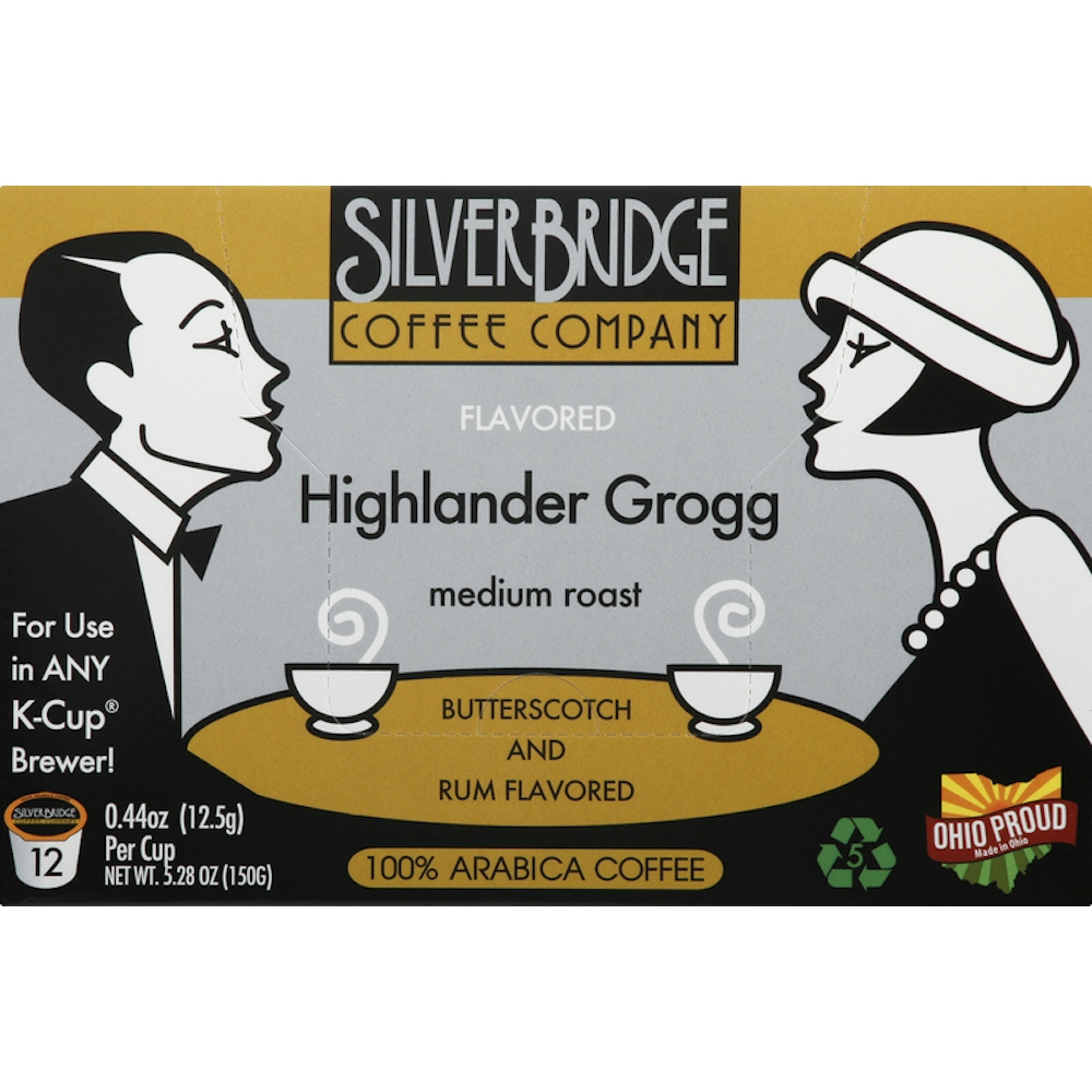 Silver Bridge 100% Arabica, Medium Roast, Highlander Grogg, Butterscotch And Rum Coffee