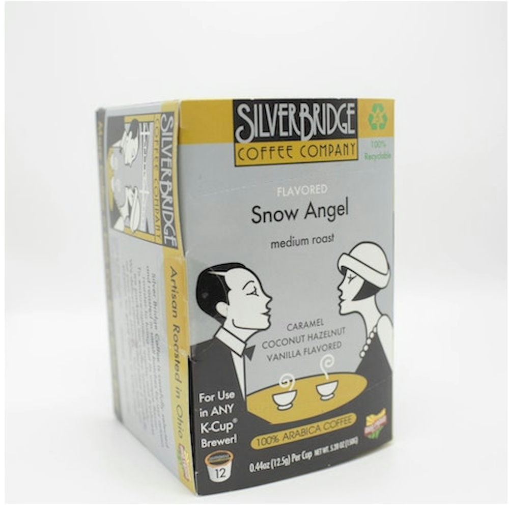 Silver Bridge Coffee Company Coffee, 100% Arabica, Medium Roast, Snow Angel, Single Serve Cups
