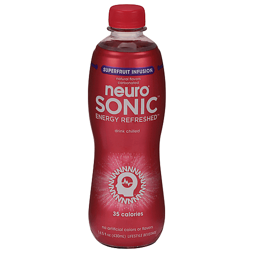 Neuro Lifestyle Beverage, Superfruit Infusion, Energy Refreshed, Sonic 14.5 Fl Oz