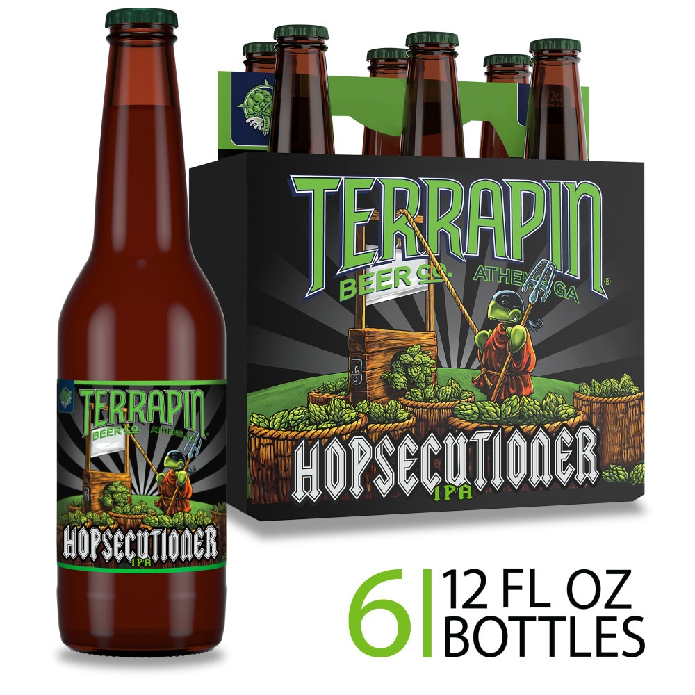 Terrapin Hopsecutioner IPA Craft Beer, 7.3% ABV, 6 Pack, 12-oz Beer Bottles