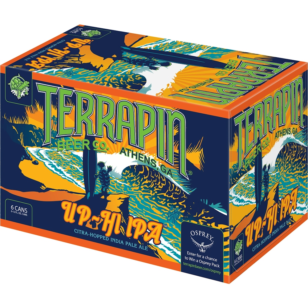 Up-Hi Terrapin California Style IPA, Beer, 6 Pack, 12 Fl. Oz. Cans, 5.9% ABV