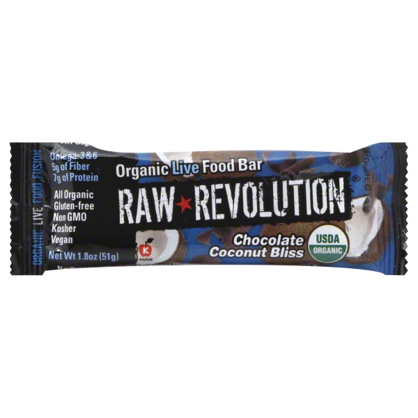 Raw Revolution Live Food Bar, Organic, Chocolate Coconut Bliss