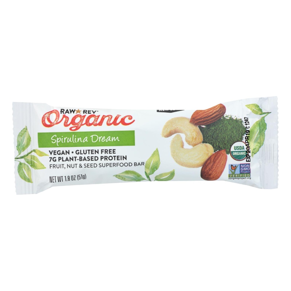 Raw Revolution Live Food Bar, Organic, Spirulina Dream 1.8 Oz