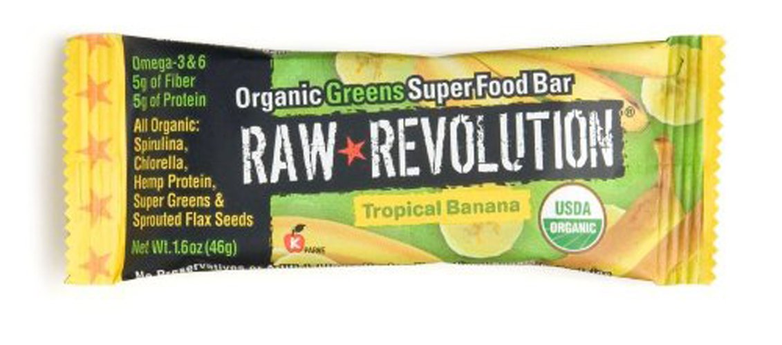 , (Raw Revolution) Raw Bar, Tropical Banana, 1.6-Ounce