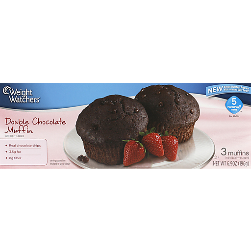 Weight Watchers Muffins, Double Chocolate