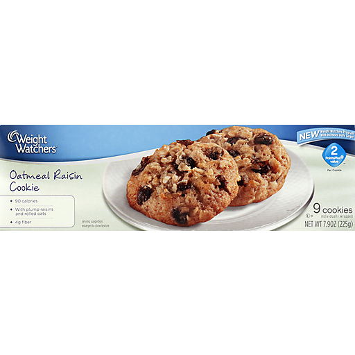 Weight Watchers Cookies, Oatmeal Raisin