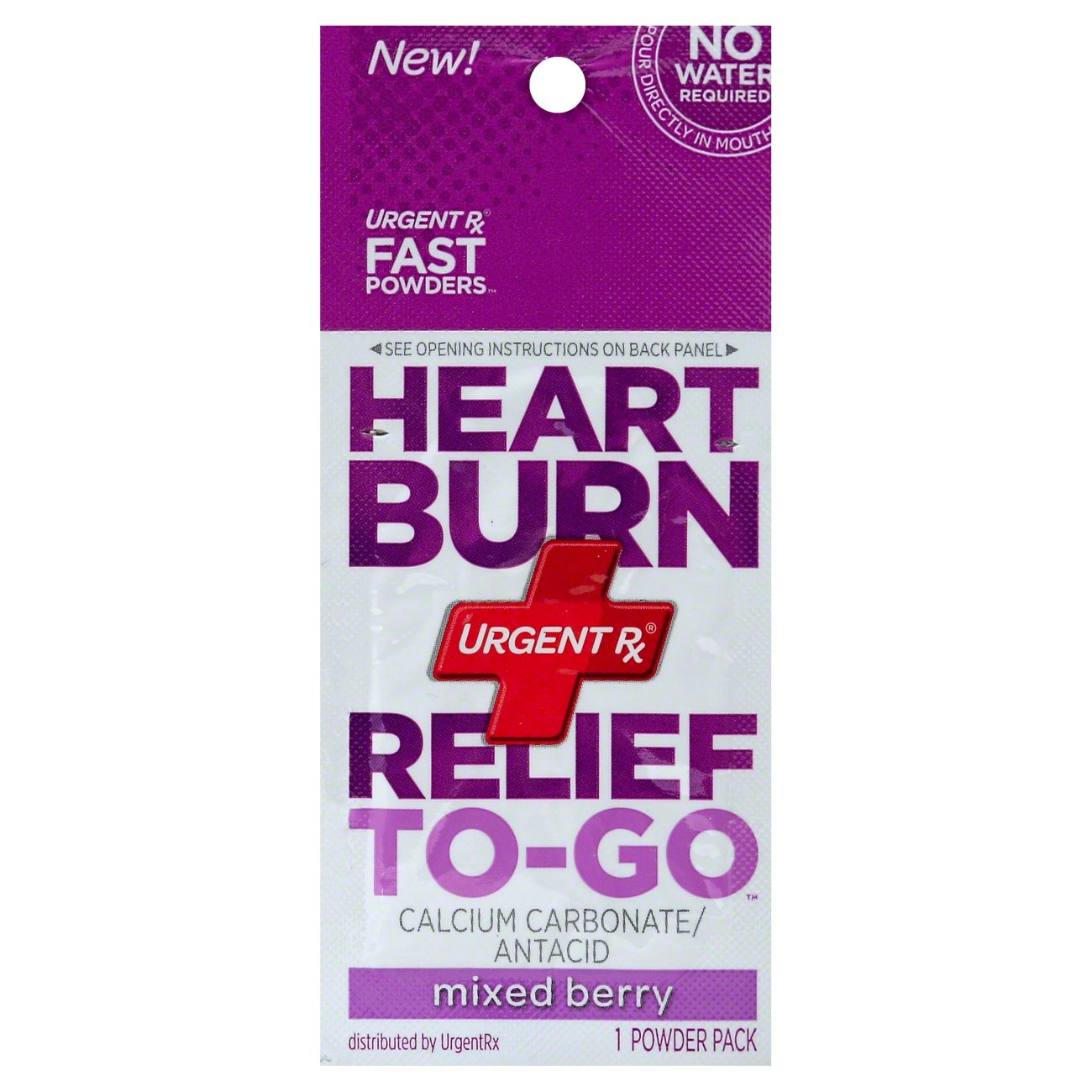 UrgentRx Travel Size Heart Burn Relief To-Go Mixed Berry