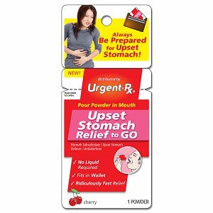 UrgentRx Upset Stomach Relief Powder Packets Cherry 12x
