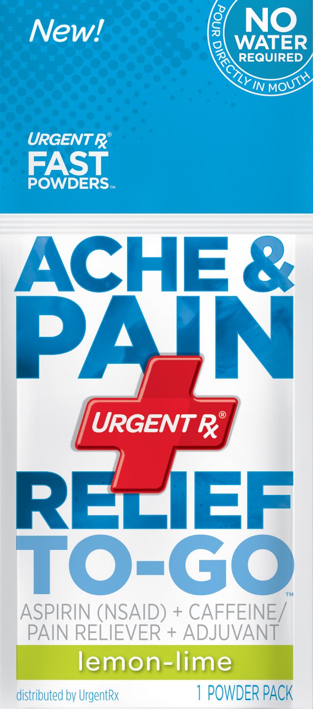 UrgentRx Ache & Pain Relief To-Go, Lemon-Lime