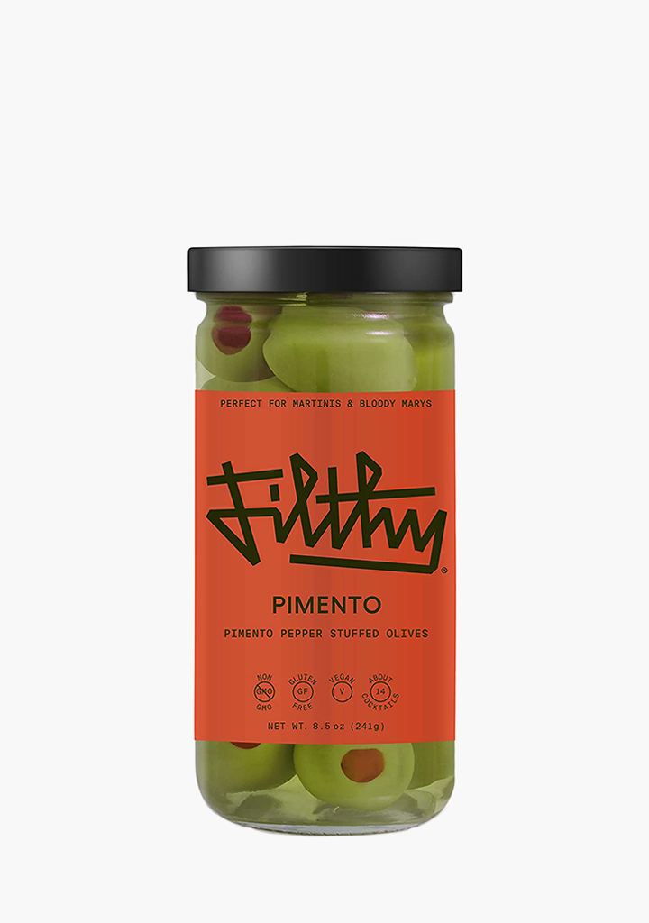 Filthy Food Pimento Pepper Stuffed Olives 8.5oz Jar