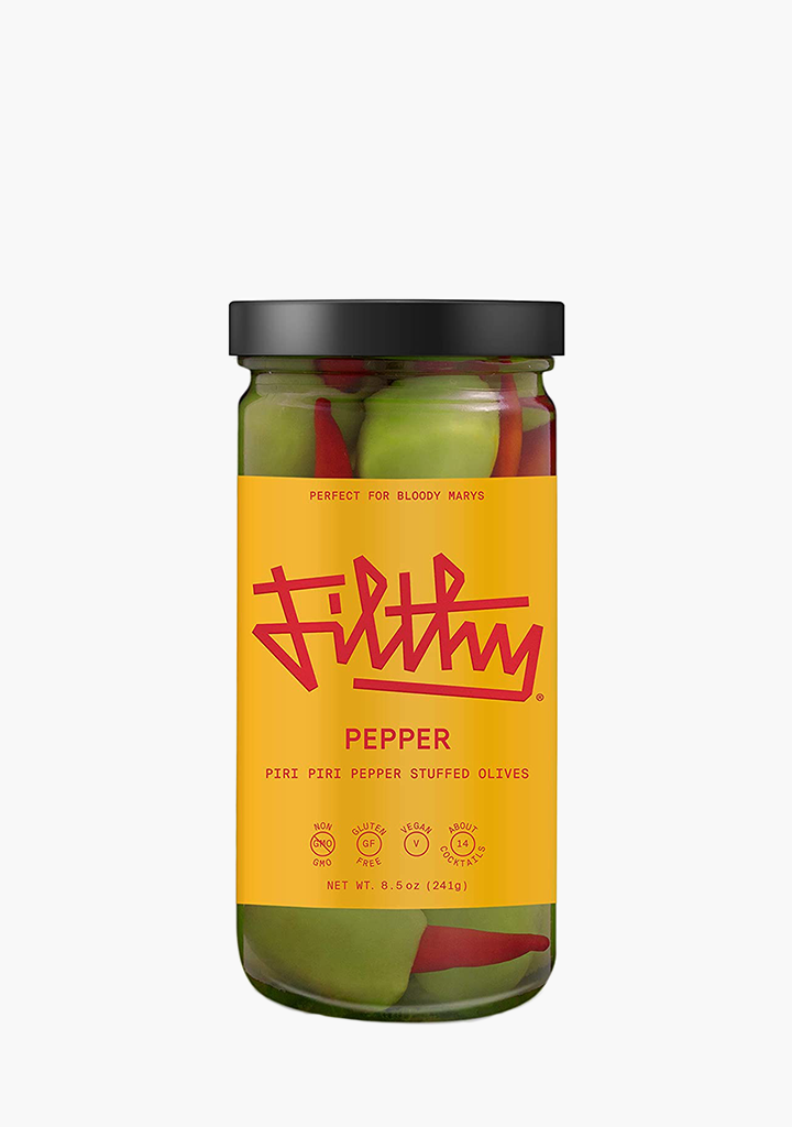 Filthy Piri Pepper Stuffed Olives