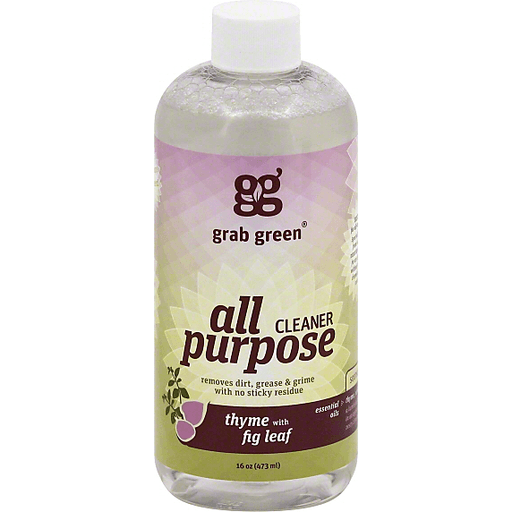 Grab Green Cleaner, All Purpose, Thyme With Fig Leaf 16 Oz