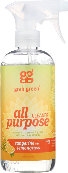 Grab Green Cleaner, All Purpose, Tangerine With Lemongrass 16 Oz