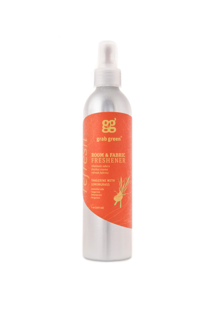 Grab Green Freshener, Room & Fabric, Refresh, Tangerine With Lemongrass 7 Oz