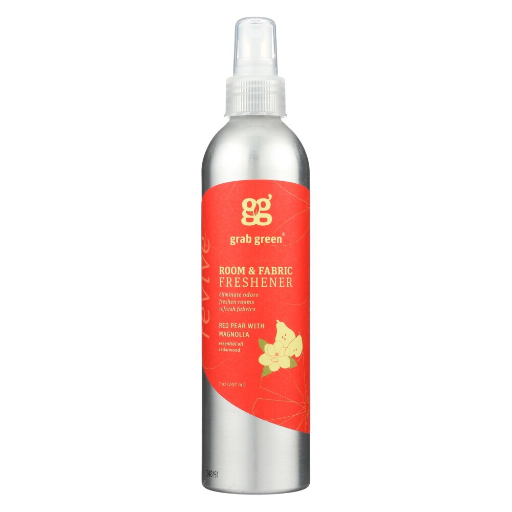 Grab Green Room & Fabric Freshener, Red Pear With Magnolia, 7 Oz