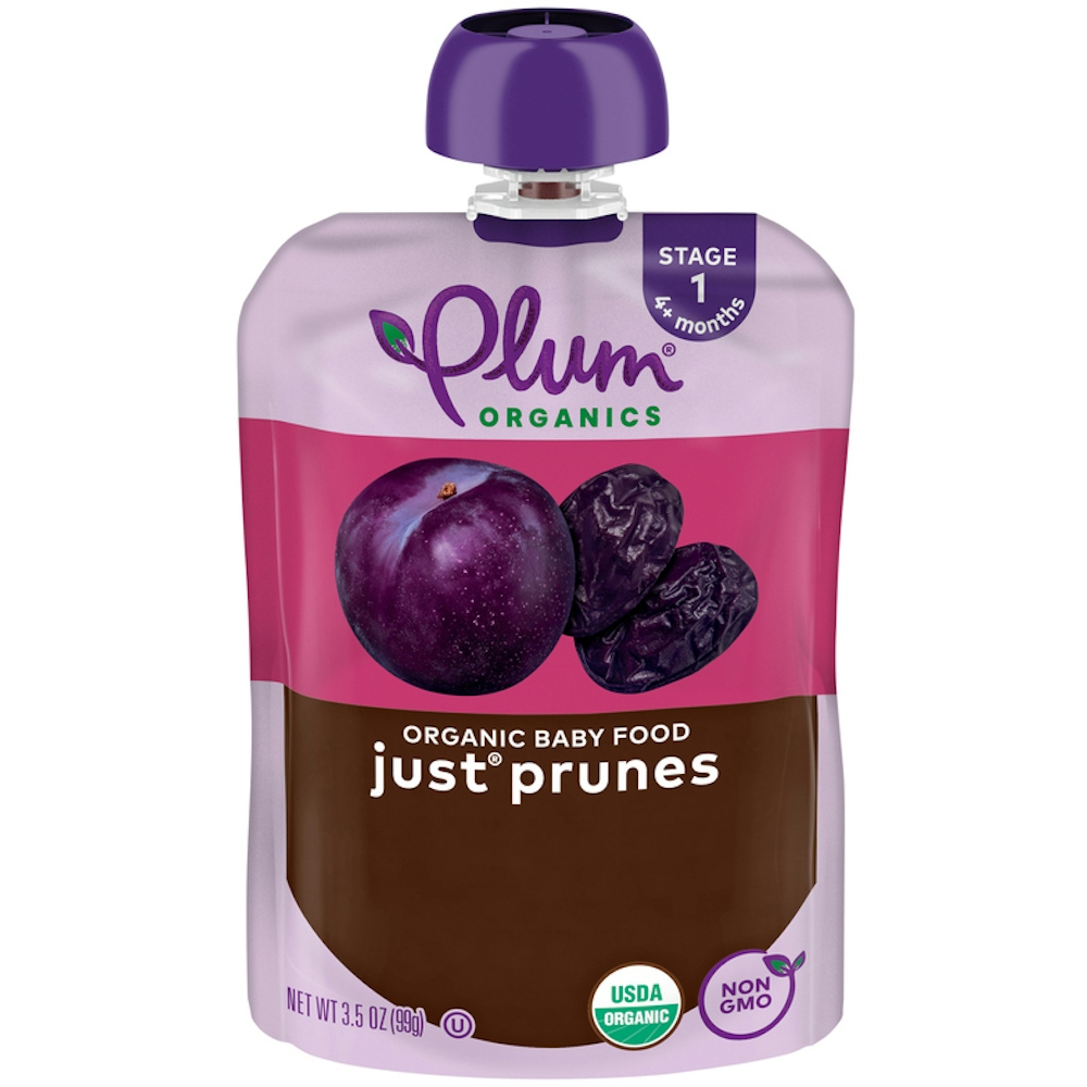 Plum Organics Just Prunes Stage 1 Organic Baby Food 3.5oz Pouch