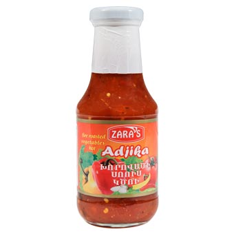Zara's Adjika Roasted Vegetables Hot Sauce