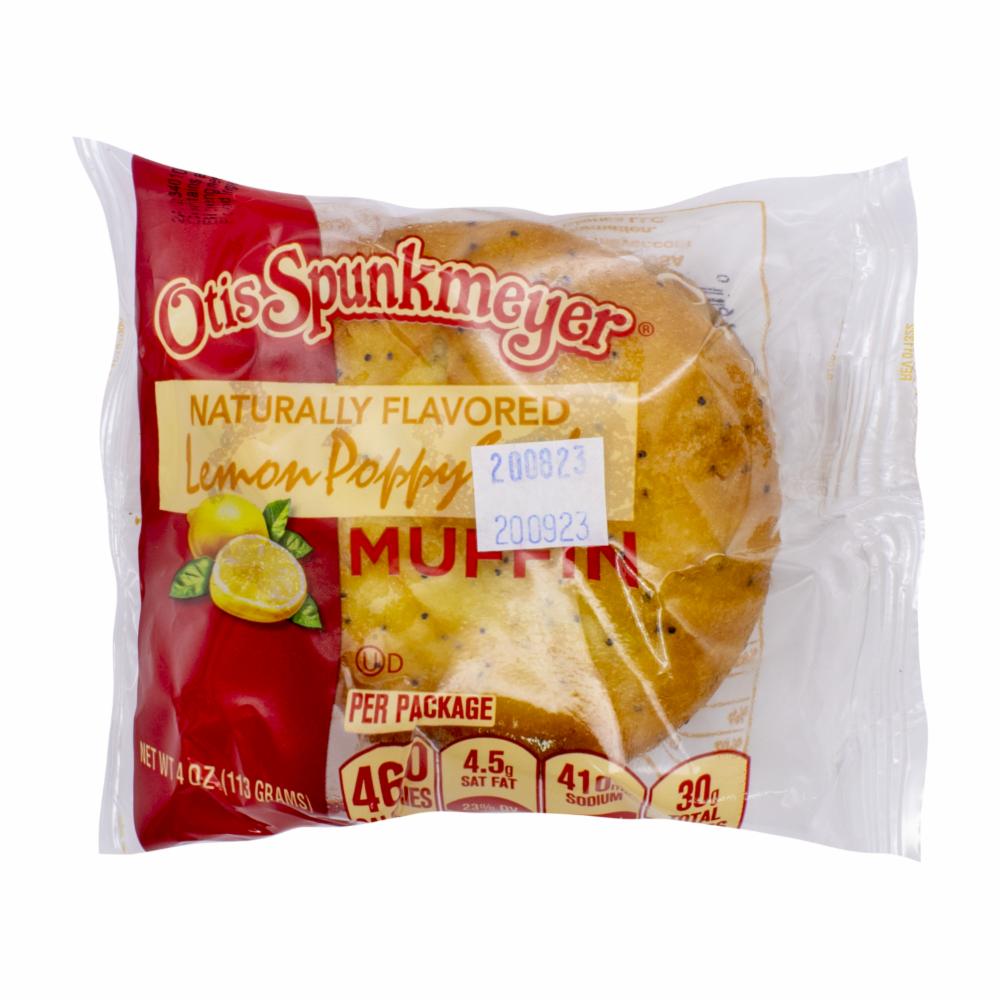 Otis Spunkmeyer Individually Wrapped Lemon Poppy Seed Muffin, 4 Ounce -- 24 Per Case