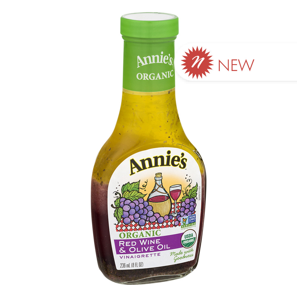 Annie's Vinaigrette, Organic, Red Wine & Olive Oil 236 Ml