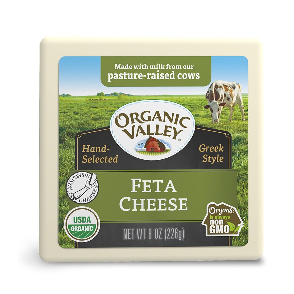 Organic Valley Cheese, Greek Style, Feta