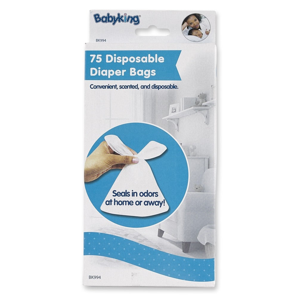 Baby King 75Pk Disposable Diaper Bags