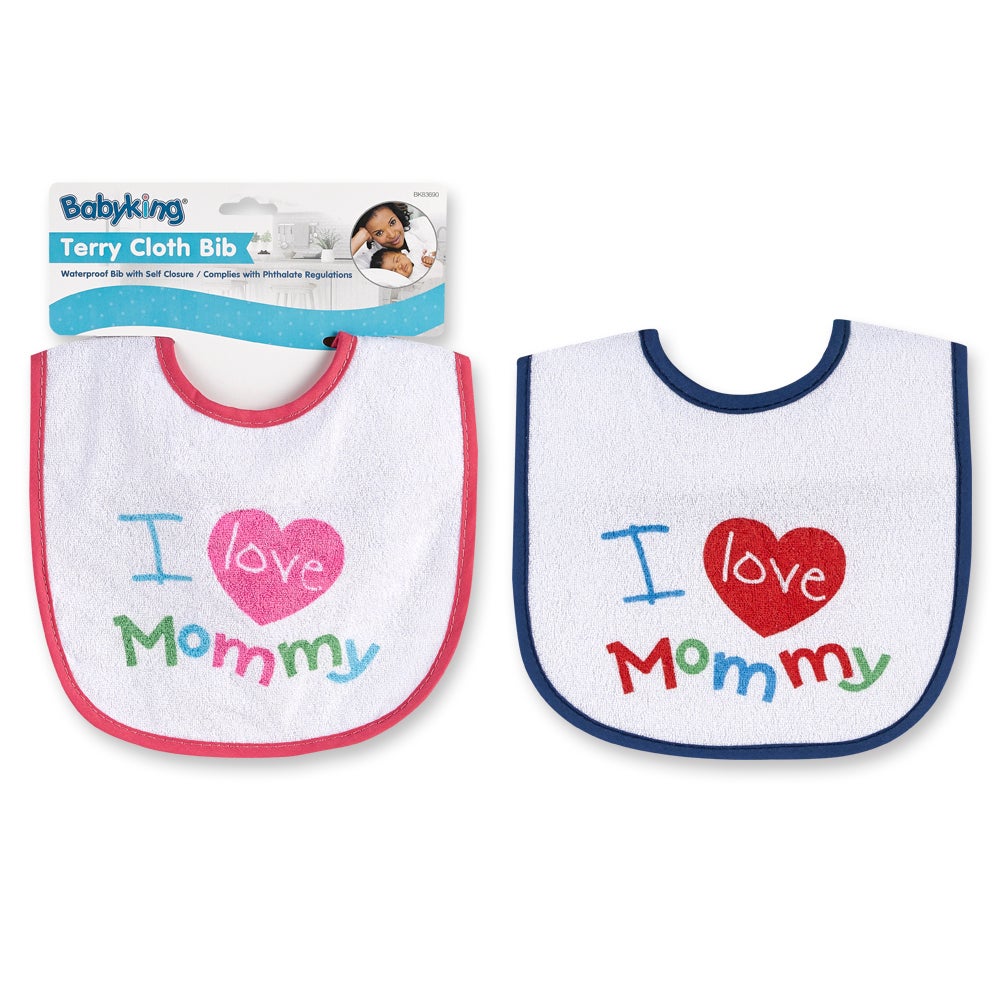 Baby King I Love Mommy Bib
