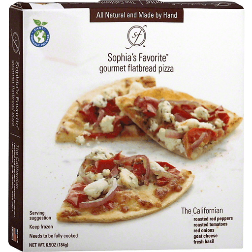 Sophias Favorite Pizza, Gourmet Flatbread, The Californian