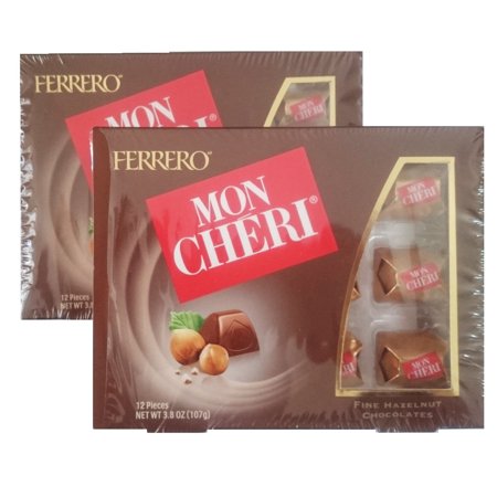 Ferrero Mon Cheri Fine Hazelnut Chocolates 12 Pieces