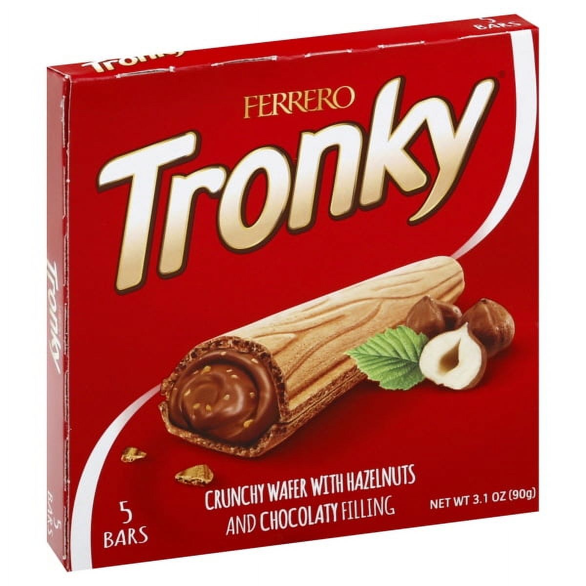 Ferrero TRONKY Crunchy Wafer With Cocoa Cream And Grain Hazelnuts 3PKS/15 Bars