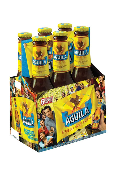 Aguila Cerveza Lager 6pk Bottles