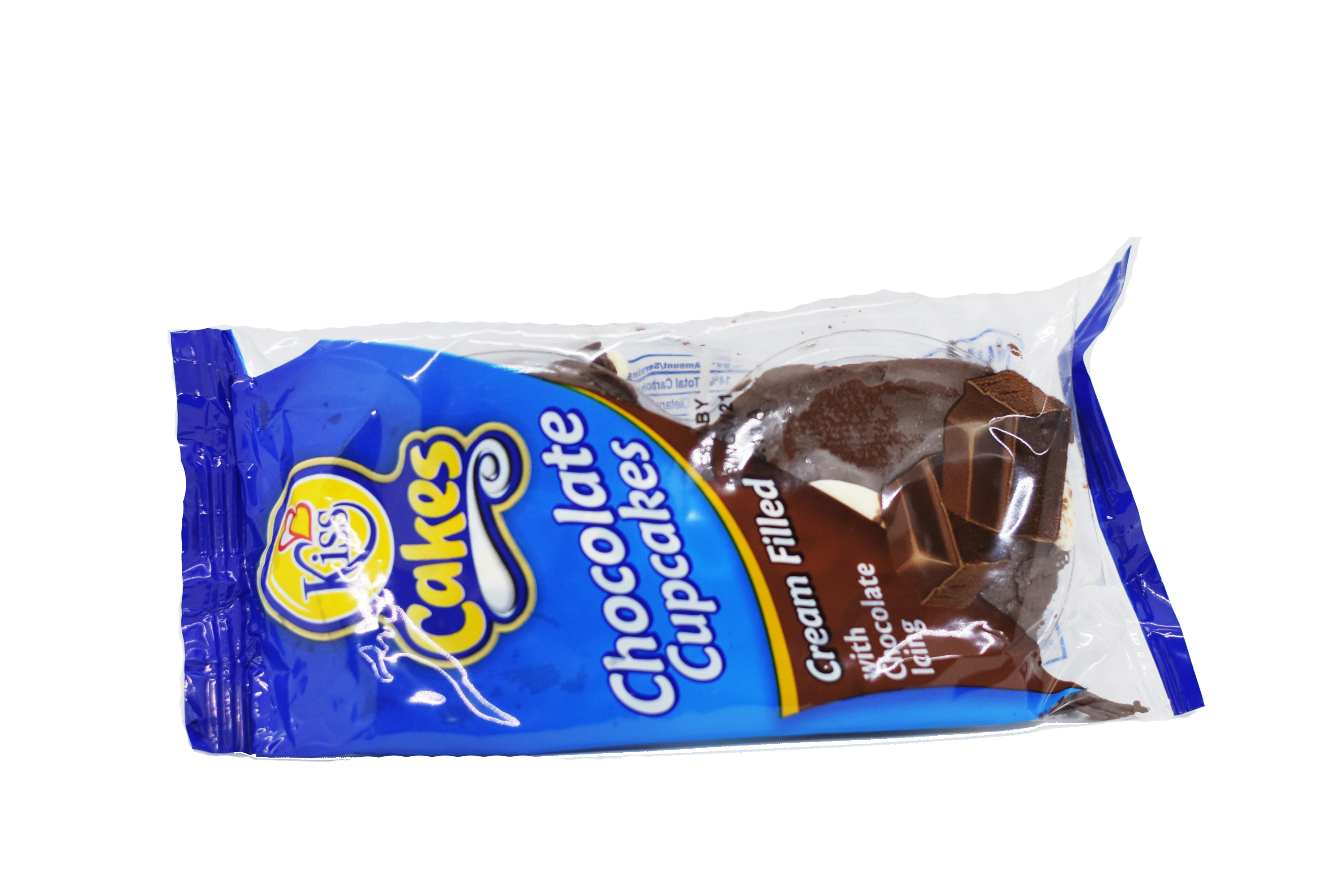 Kiss Chocolate Cream Filled Cakes With Chocolate Icing 70g