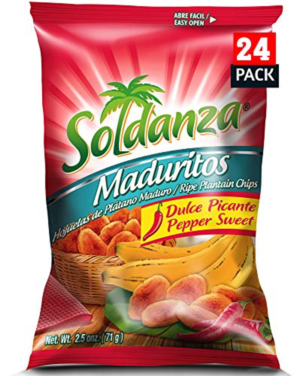 Soldanza Pepper Sweet Ripe Plantain Chips 42g