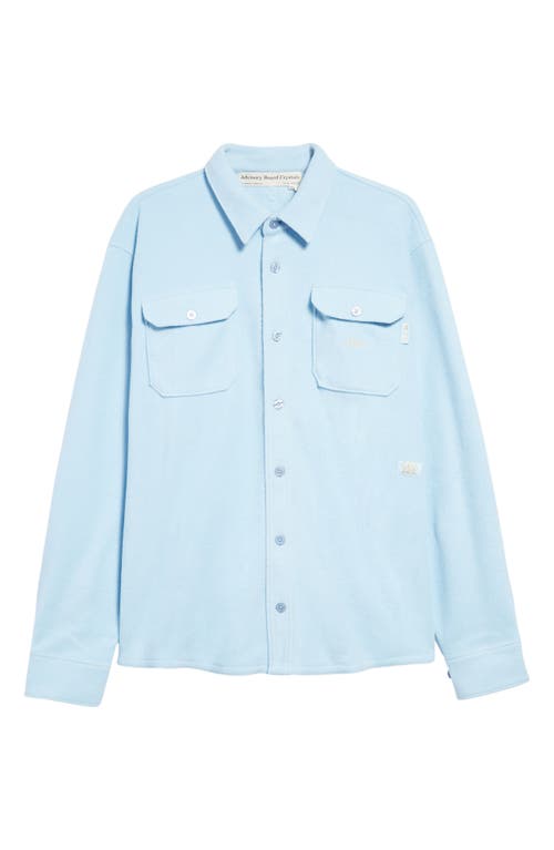 Advisory Board Crystals Polar Fleece Button-Up Shirt In Angelite Blue At Nordstr