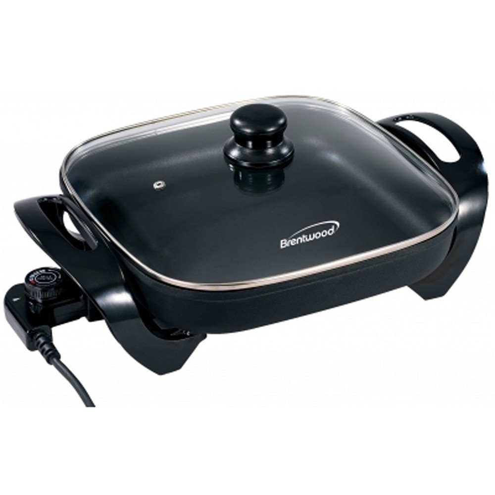 Brentwood 12 In. Electric Skillet With Glass Lid