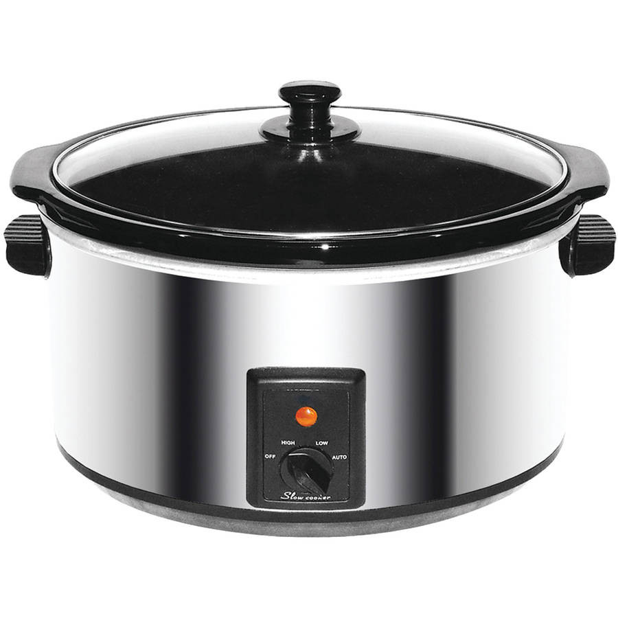 Brentwood Appliances 8.0 Quart Slow Cooker Stainless Steel