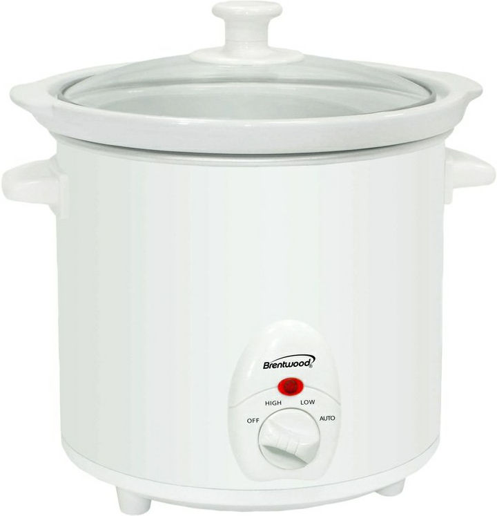 Brentwood 3-Quart Slow Cooker Color: White