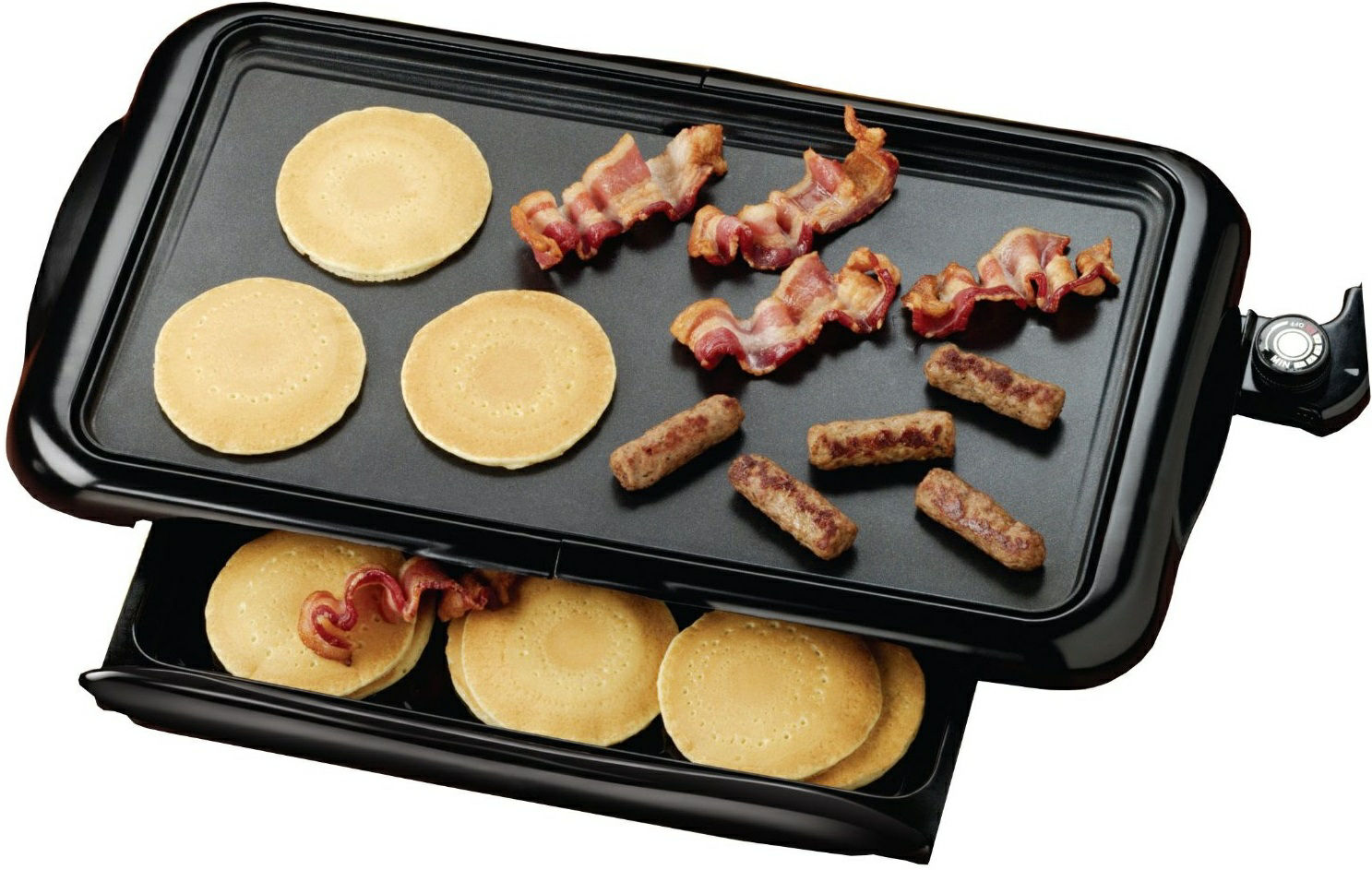 Brentwood Appliances 200 Sq. In. Black Nonstick Electric Griddle