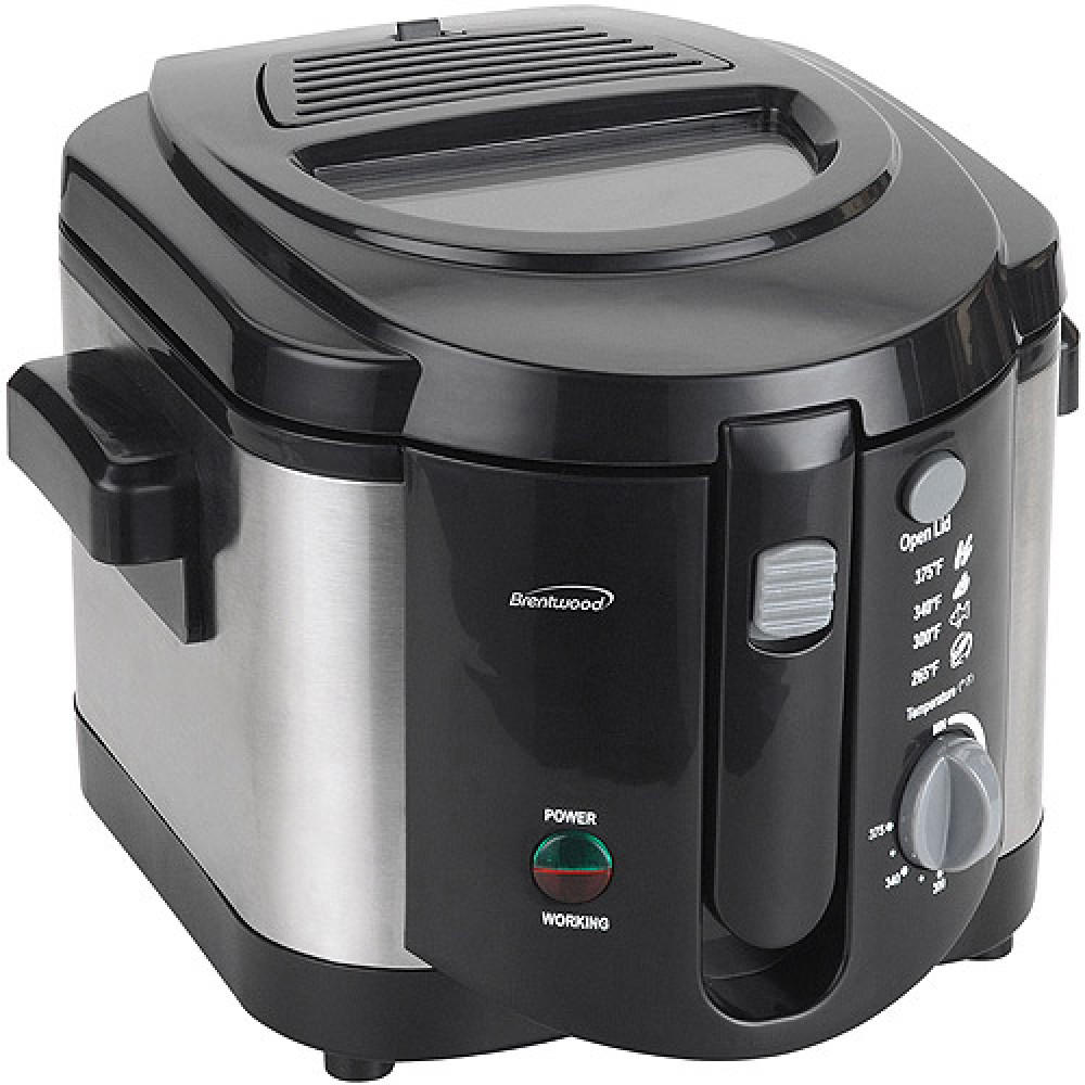 Brentwood DF-720 Electric Deep Fryer 1200-Watt, 8-Cup, Stainless Steel