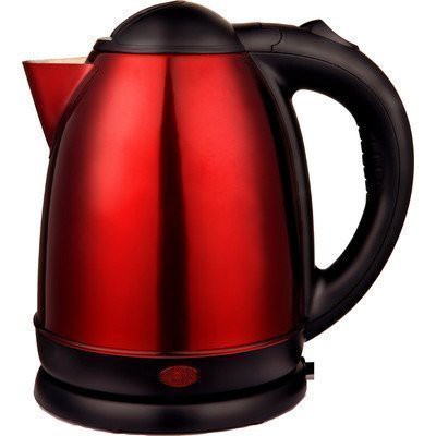 Brentwood 2.0L Stainless Steel Electric Cordless Tea Kettle 1000W (Red)
