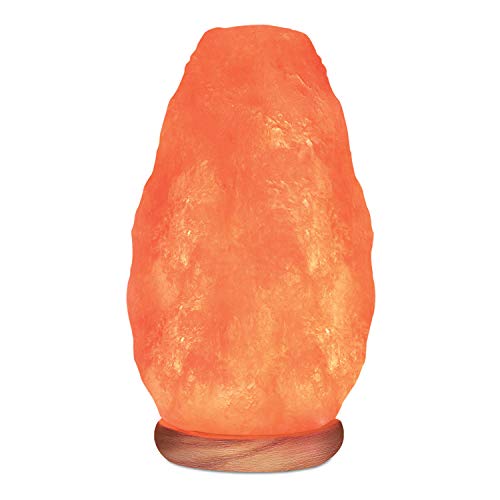 Himalayan Glow 1006 Extra Large Natural Pink, Night Light, Hand Carved Crystal Wooden Base, Bulb, Dimmer Switch, XXXXL, Rare Limited Edition Salt Lamp