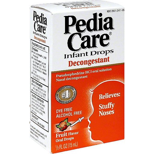 PediaCare Decongestant, Infant Drops, Fruit Flavor