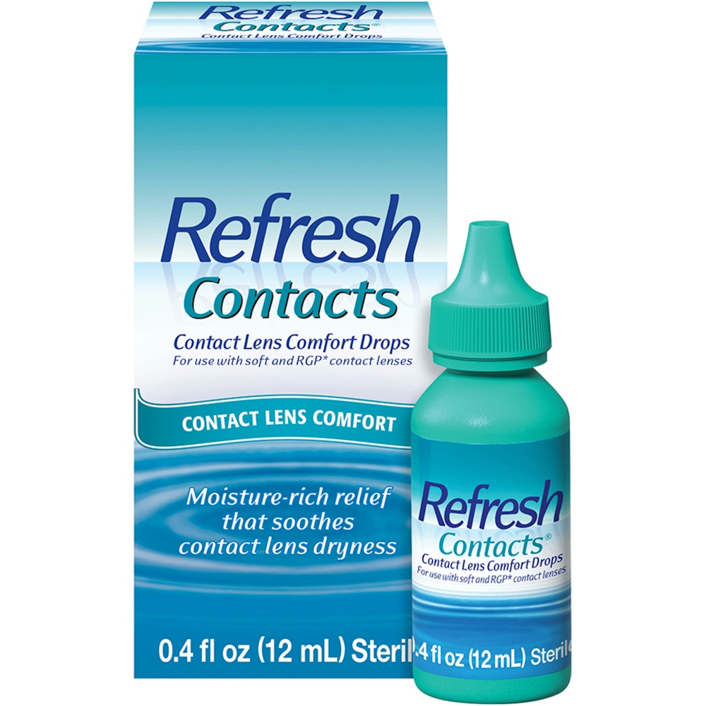 Refresh Contacts Contact Lens Comfort Moisture Drops For Dry Eyes